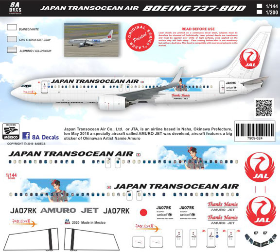 8A-624-JTA-Namie-Amuro-Boeing-737-800-Instructions-and-Decal-812-W